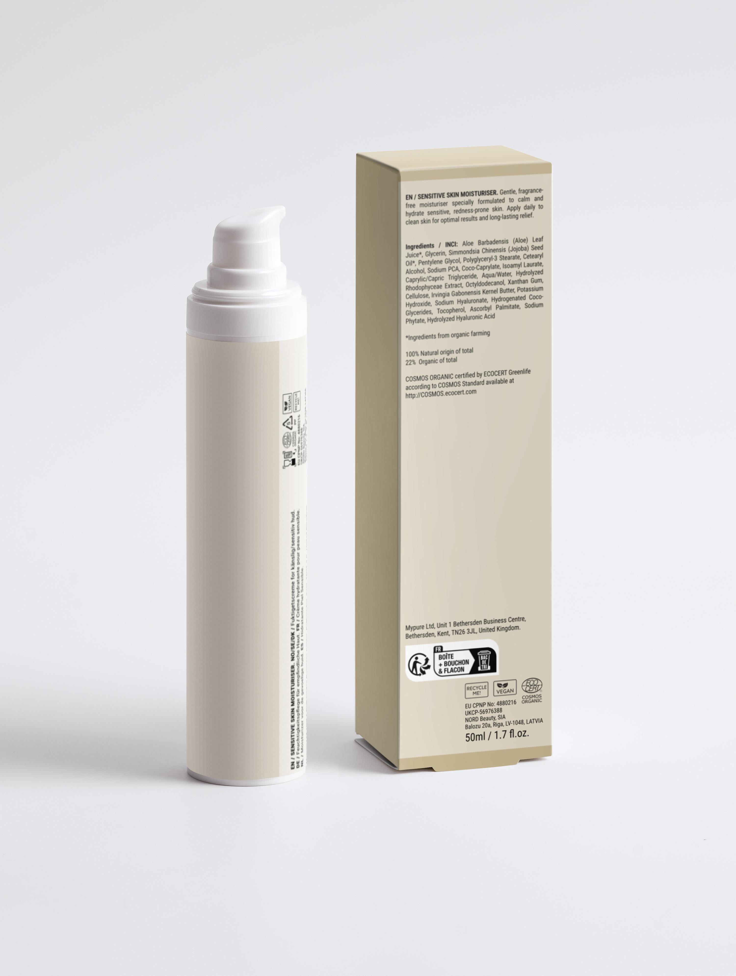 Sensitive Skin Moisturiser, Fragrance Free